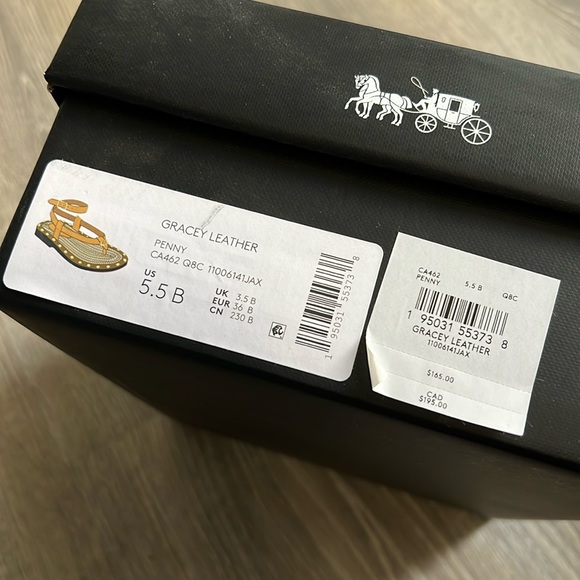 Coach Gracey Sandal - Leather (color - Penny) size 5.5B - Picture 5 of 5